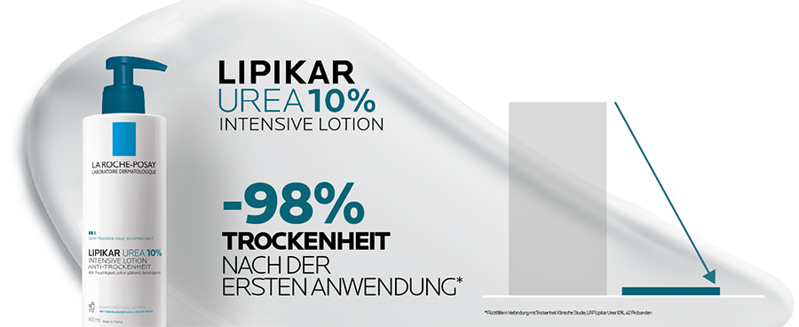 La Roche Posay Lipikar Urea 10% Lotion: Beruhigt und glättet die Haut.